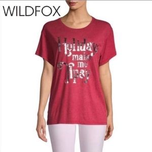 WILDFOX Holiday Graphic Tee NWT